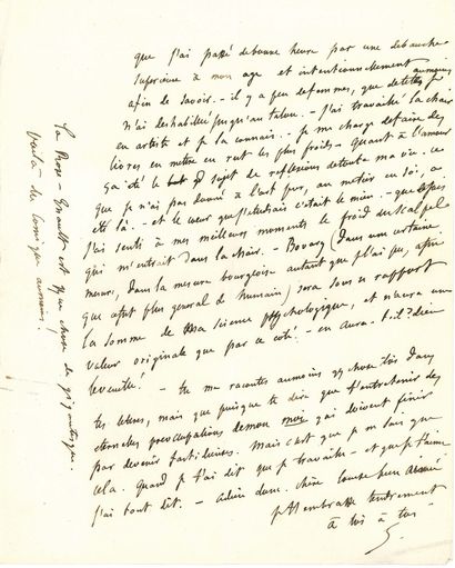 FLAUBERT Gustave (1821-1880).
L.A.S. 