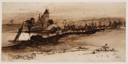HUGO Victor (1802-1885).
Original DRAWING,...