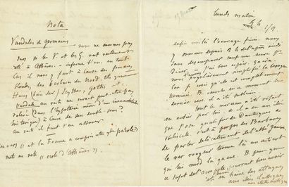 FLAUBERT Gustave (1821-1880).
L.A.S. 