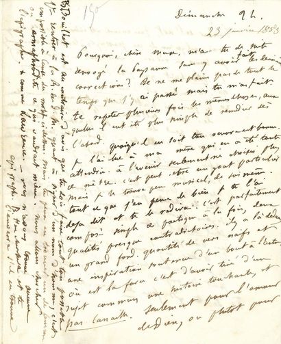 FLAUBERT Gustave (1821-1880).
L.A.S. 