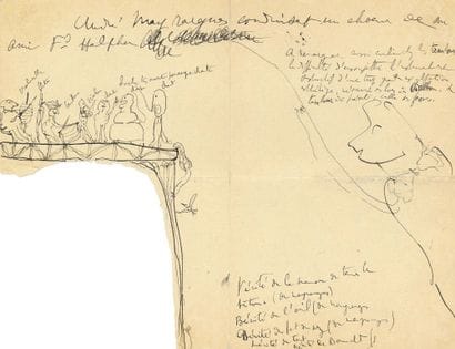 PROUST Marcel (1871-1922).
Original DRAWING...