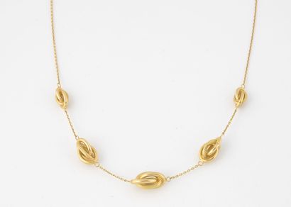 Collier chaîne à maille forçat alternée de...