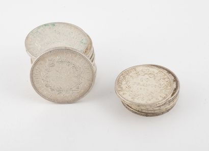 France
Lot de pièces argent comprenant :...