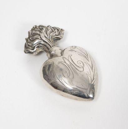 Sacré Coeur de Marie en argent (min. 800),...