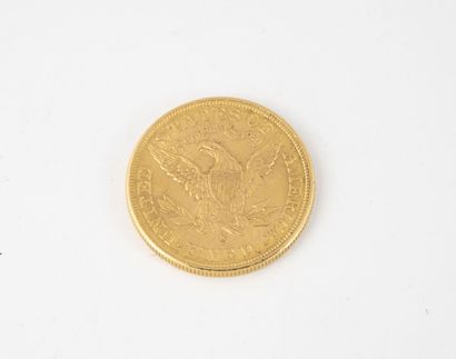 ETATS-UNIS
Pièce de 5 dollars or, 1887.

Poids...