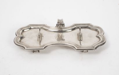 Plateau de mouchettes en argent (950) de...