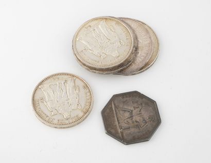 France
Lot de pièces argent comprenant :...
