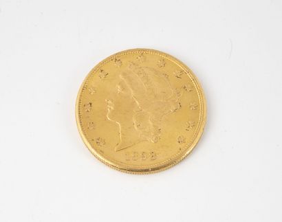 ETATS-UNIS
Pièce de 20 dollars or, 1898.

Poids...