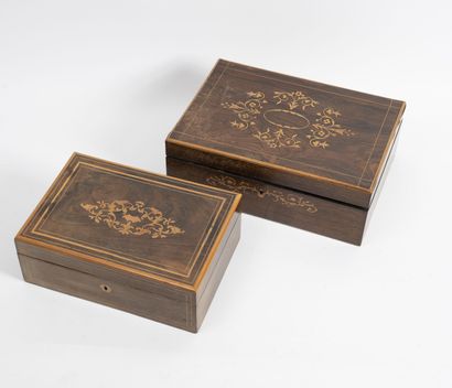 FRANCE, milieu du XIXème siècle
Two boxes...