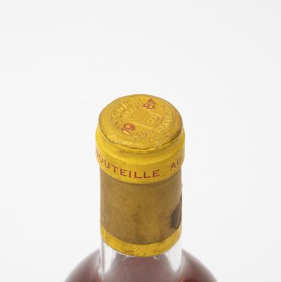 CHÂTEAU D'YQUEM
1 bouteille, 1987.

Sauternes.

Niveau...