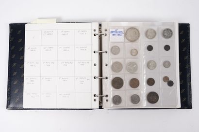 FRANCE, de 1814 à 1990
Lot de pièces en argent...