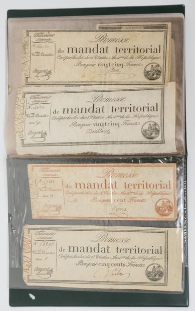 FRANCE, Révolution et XXème siècles
Lot d'assignats...
