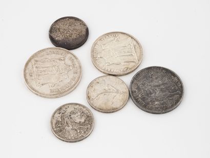 France
Lot de 6 pièces argent comprenant...