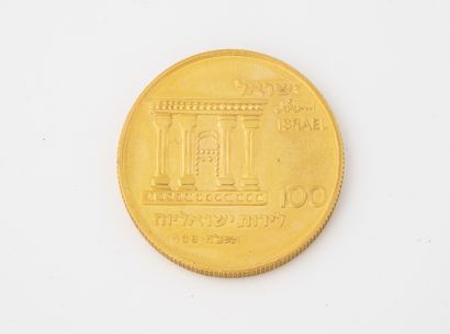 ISRAEL
A coin of 100 lirot gold, 1968.

Struck...