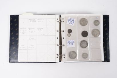 FRANCE, de 1814 à 1990
Lot de pièces en argent...