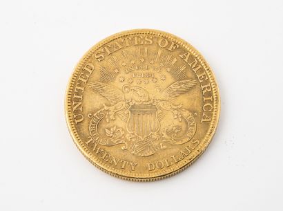 ETATS-UNIS
Une pièce de 20 Dollars or, 1896.

Poids...