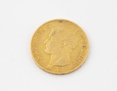 France
Une pièce de 40 francs or, Napoléon...