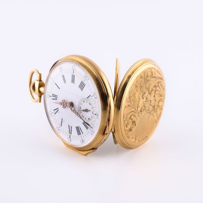 Pocket watch in yellow gold (750).

Back...
