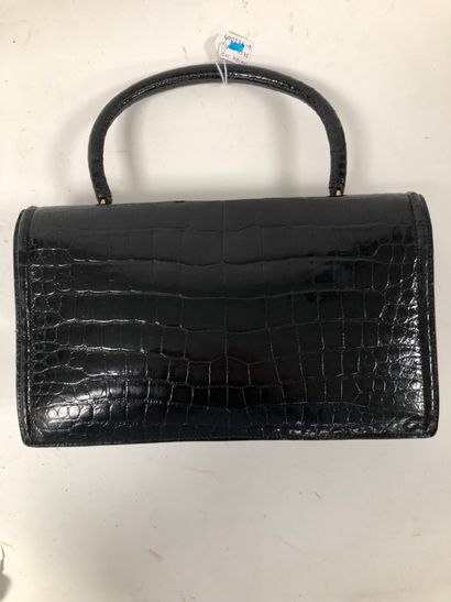 HERMES Paris
Handbag anchor chain, black...