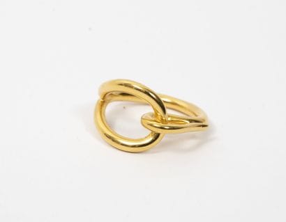 HERMES Paris, Jumbo
Scarf ring in gilded...