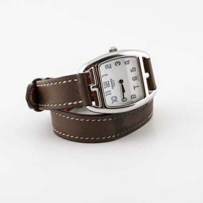 HERMES, Cape Cod
Lady's wrist watch. 

Steel...
