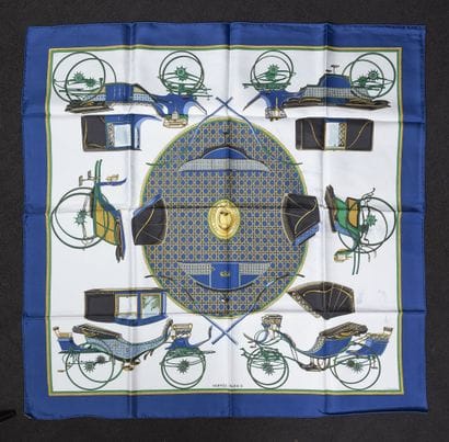 HERMES, Paris
Square in silk twill titled...