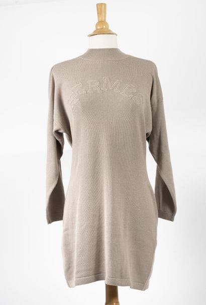 HERMES Paris
Knit sweater dress with 
