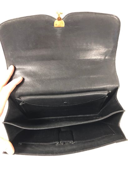 HERMES Paris
Handbag anchor chain, black...