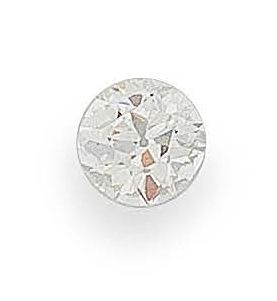 Diamant taille ancienne sur papier.
Poids...