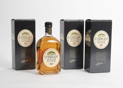 O'BRIAN
3 bottles of Whisky.

12 years old.

Good...