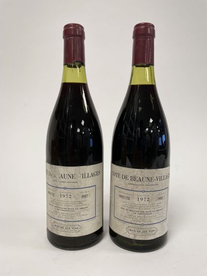 COTE DE BEAUNE-VILLAGES
2 bottles, 1972.

Slightly...