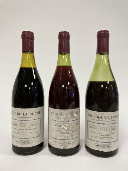 BOURGOGNE
Lot including :

- Clos de la Roche.

1...