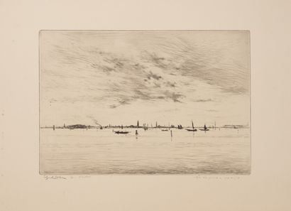 Edgar CHAHINE (1874-1947)
Venice, the Laguna,...