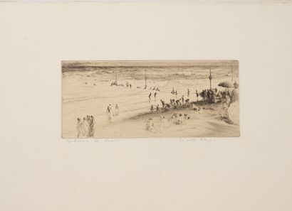Edgar CHAHINE (1874-1947)
The Little Beach...