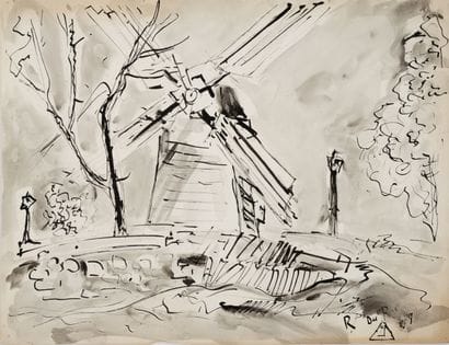 Roland DUBUC (1924-1998)
Moulin de la galette,...