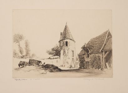 Edgar CHAHINE (1874-1947)
Charpont, Abbey...