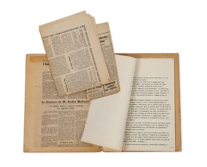 MALRAUX, André (1901 - 1976)
Tapuscrit d'un...