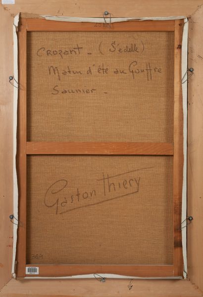 Gaston THIERY (1922-2013)
Crozant, summer...