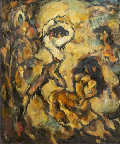 Eduardo PISANO (1912-1986). 
Gypsy Dancers,...