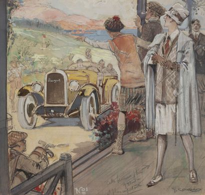 Georges CONRAD (1874-1936)
The arrival.

Graphite,...