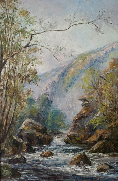 Gaston THIERY (1922-2013)
Crozant, summer...