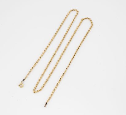 Necklace chain in yellow gold (750) with...