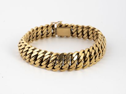 Bracelet gourmette à maille américaine en...