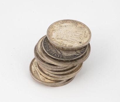 France
Lot of silver coins :

- 1 x 5 Francs...
