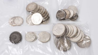 Lot of silver coins :

FRANCE

- Louis Philippe,...