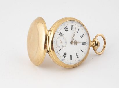 
Pocket watch in yellow gold (750).




Plain...