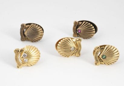 CARTIER, Paris
Lot of buttonhole motifs,...