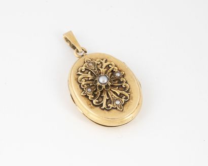Yellow gold (750) pendant medallion photo...