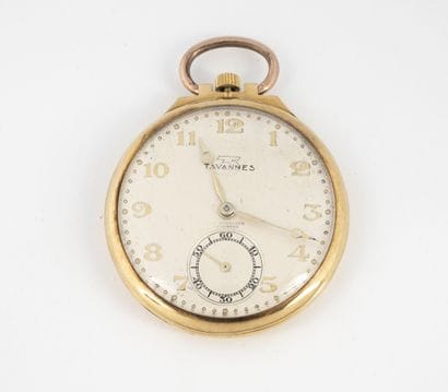 TAVANNES
Yellow gold (750) smocking watch....