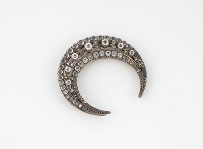 Partie de broche en argent (800) et argent...